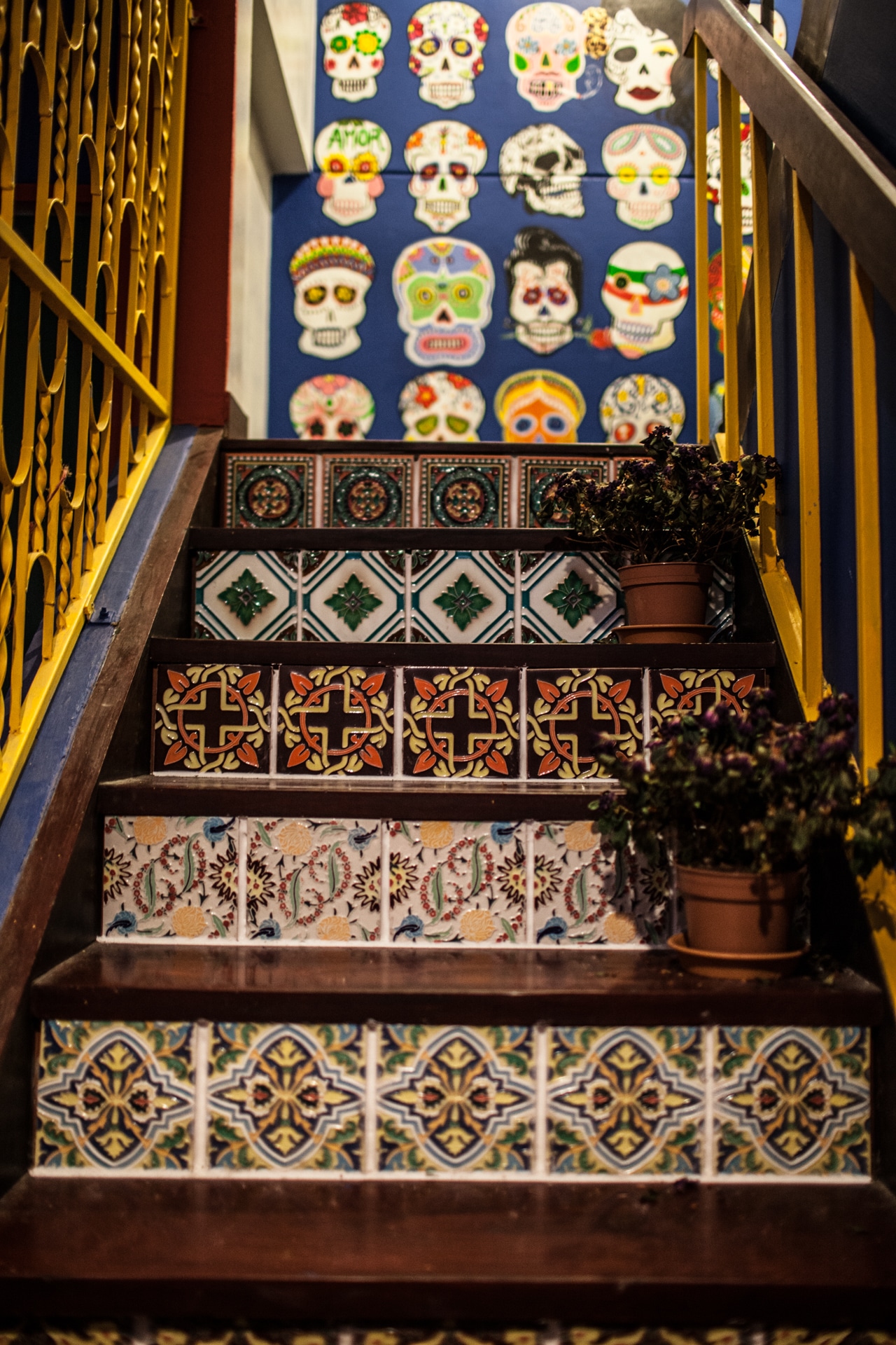 Beautiful tiled staircase